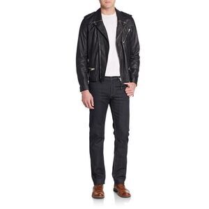NEW The Kooples Lightweight Leather Moto Jacket
